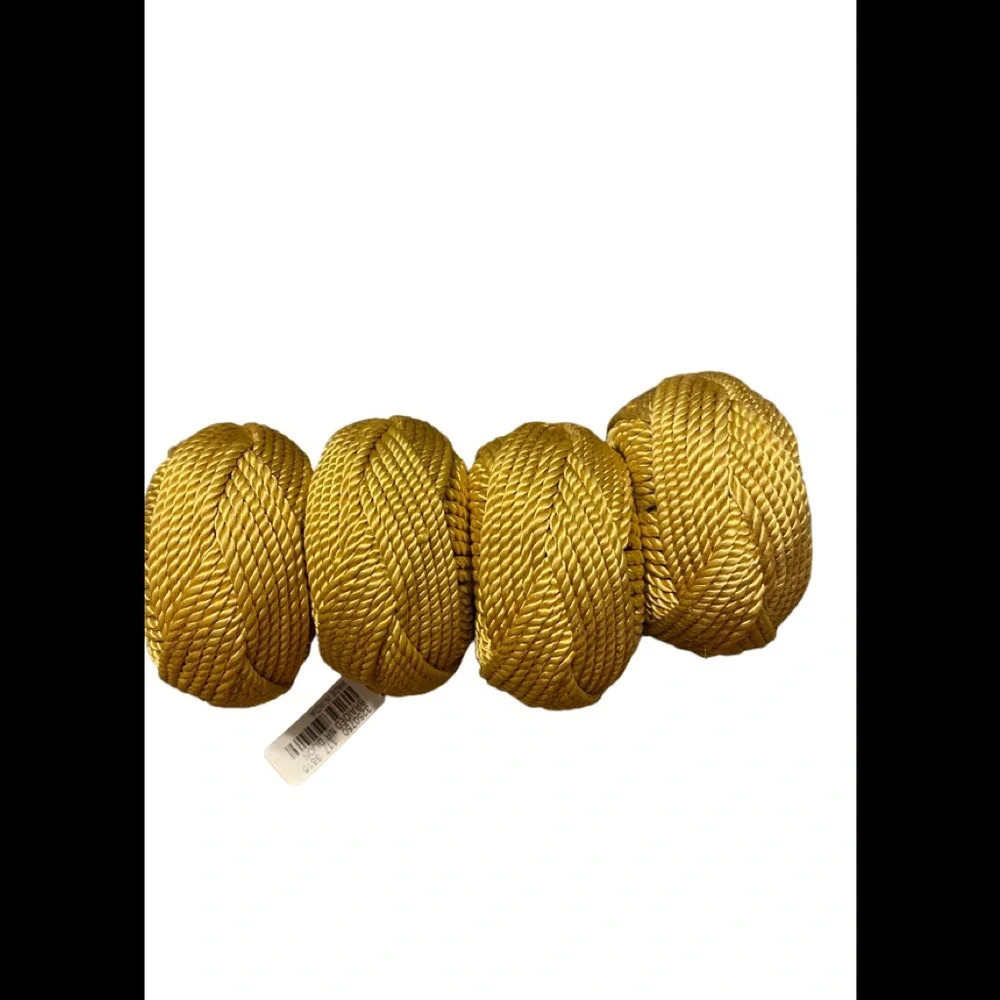 NWT Williams Sonoma Braided Napkin Rings Dijon